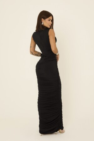 CLOSET: Moda Feminina Elegante, Exclusiva e Atemporal - Vestido Cropped Assimétrico Holanda