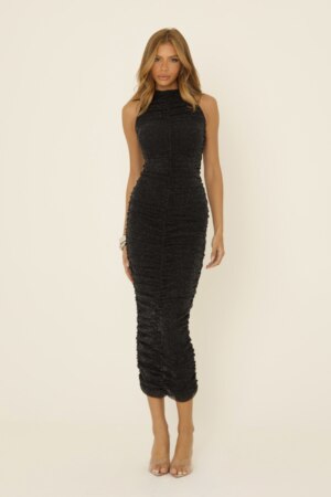 CLOSET: Moda Feminina Elegante, Exclusiva e Atemporal - Vestido Midi Tule Brilhoso Cristina