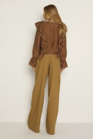 CLOSET: Moda Feminina Elegante, Exclusiva e Atemporal - Blusa com babados Marlene