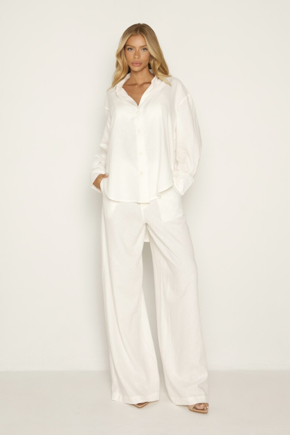 CLOSET: Moda Feminina Elegante, Exclusiva e Atemporal - Conjunto top e calça linho Alice