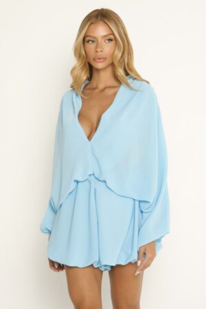 CLOSET: Moda Feminina Elegante, Exclusiva e Atemporal - Macaquinho balone com manga bufante Polyanna