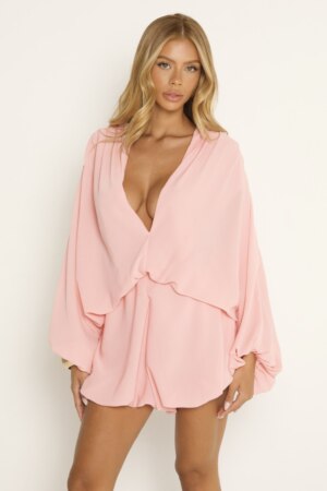 CLOSET: Moda Feminina Elegante, Exclusiva e Atemporal - Macaquinho balone com manga bufante Polyanna