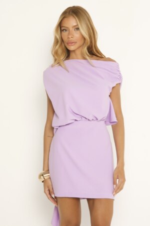 CLOSET: Moda Feminina Elegante, Exclusiva e Atemporal - Vestido curto blusa assimétrica Paula
