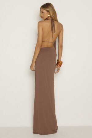 CLOSET: Moda Feminina Elegante, Exclusiva e Atemporal - Vestido longo Degagê Bruna